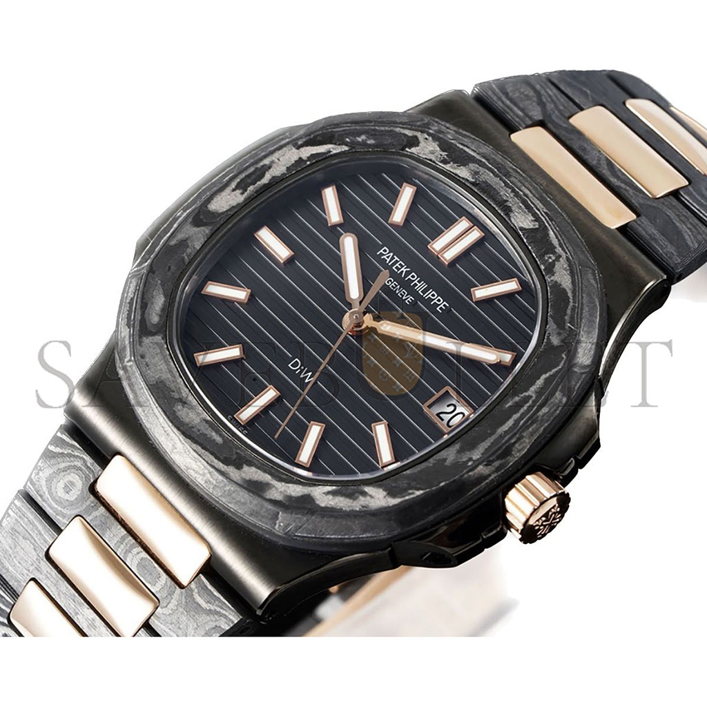 PATEK PHILIPPE DIW CARBON NAUTILUS“ROSE GOLD BLACK GRAIL” WATCH 5711/1A